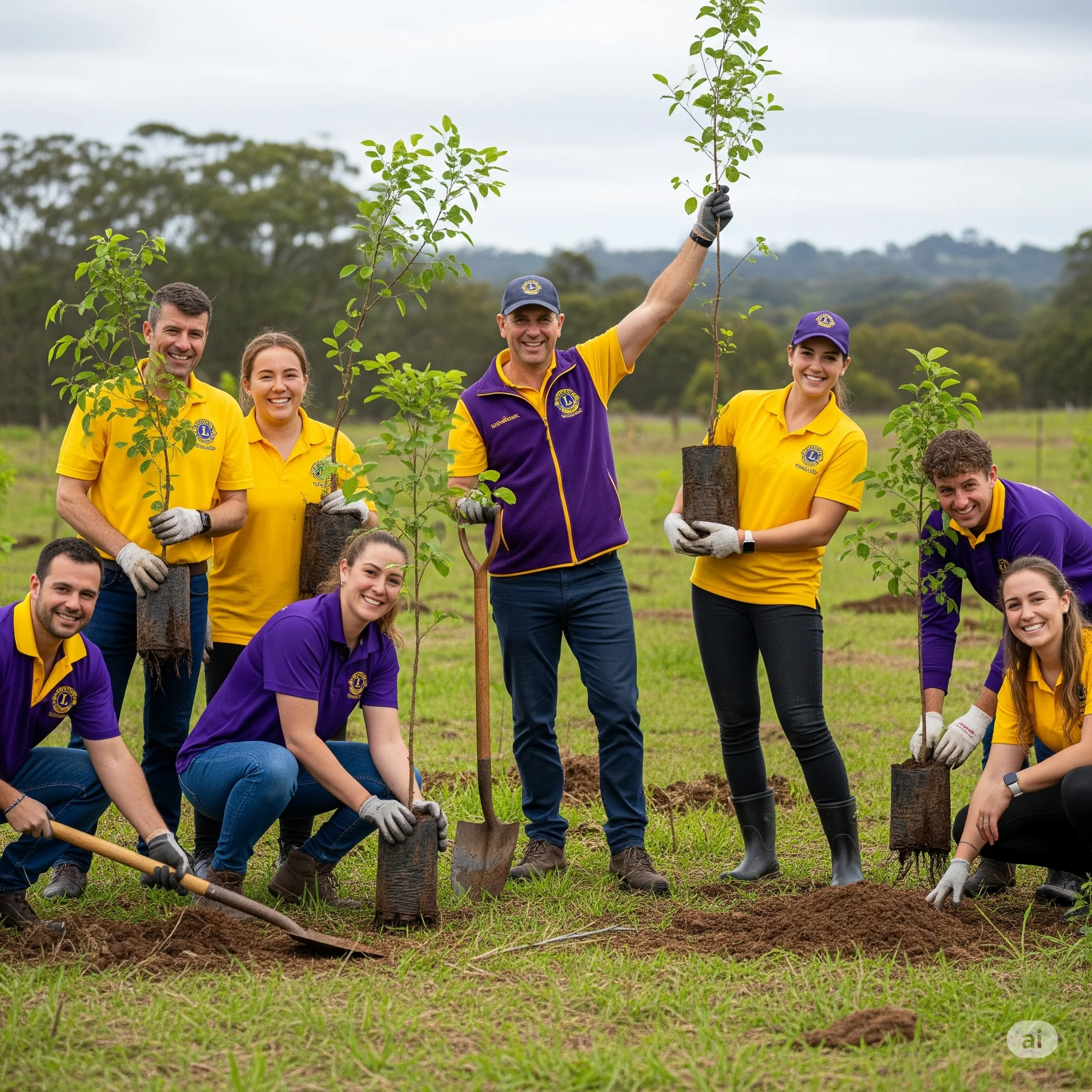 Leones voluntarios medio ambiente
